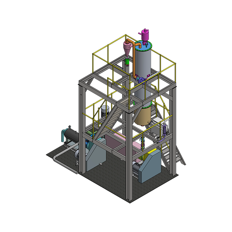 Sprzęt do dodawania przedmieszki do szybkiego zakończenia w stanie stopionim