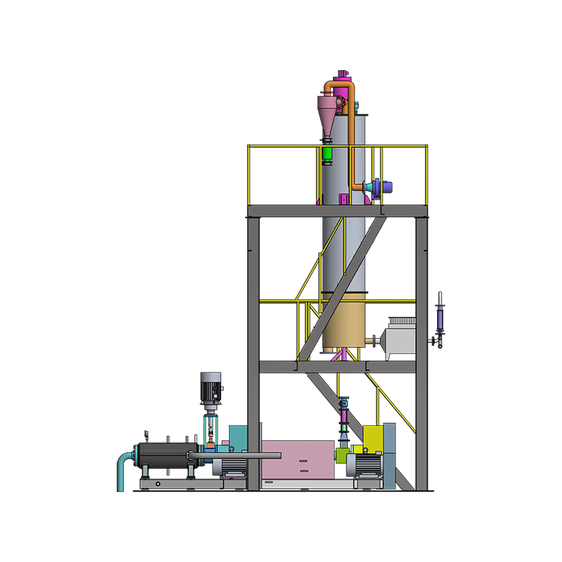 Sprzęt do dodawania przedmieszki do szybkiego zakończenia w stanie stopionim