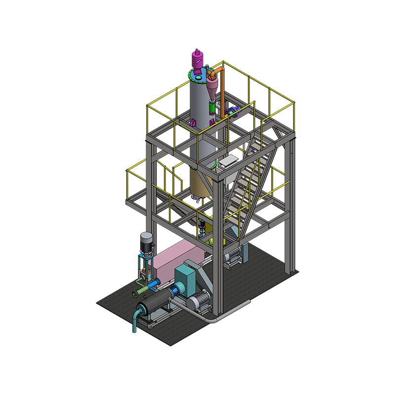 Sprzęt do dodawania przedmieszki do szybkiego zakończenia w stanie stopionim