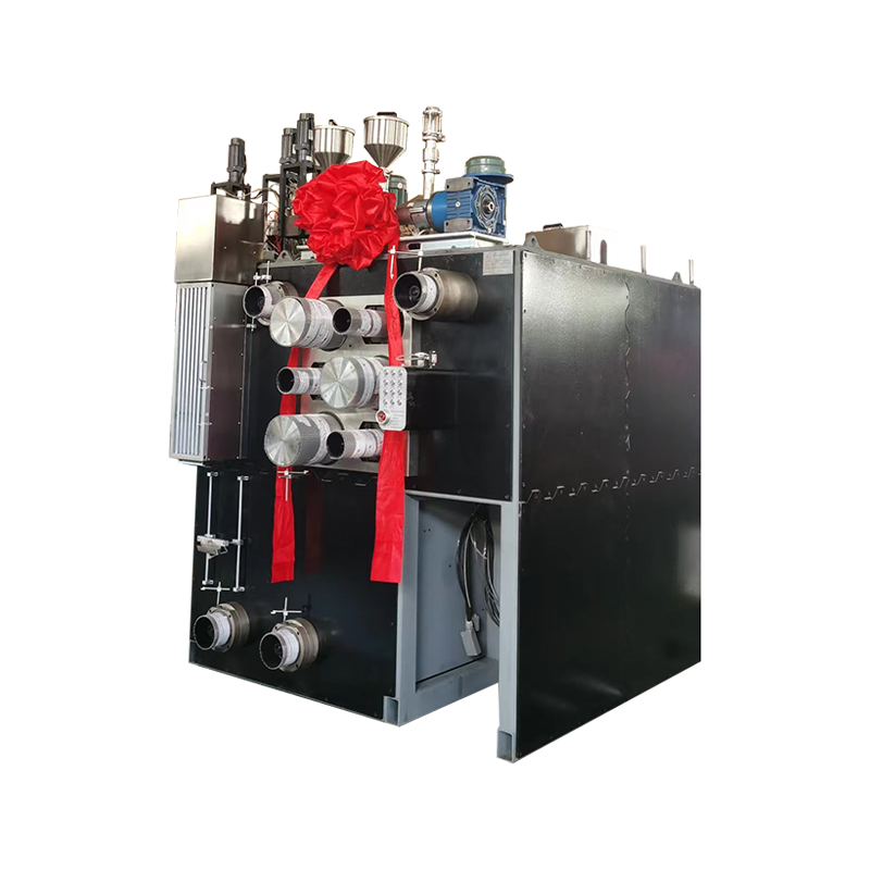 Trójskładnikowa pilotowa maszyna do przędzenia w stanie stopionym